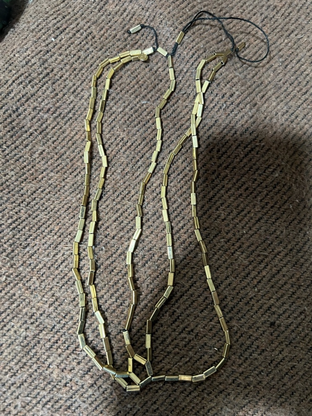 House of Harlow 1960 Gold Multi-Strand Beaded Hair Chain